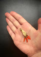 EARLY 19TH CENTURY LAVA & CORAL HAND PENDANT