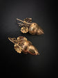 VICTORIAN 15CT GOLD ACORN EARRINGS