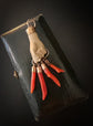 EARLY 19TH CENTURY LAVA & CORAL HAND PENDANT