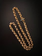 GEORGIAN 18CT GOLD CHUNKY BELCHER CHAIN WITH TURQUOISE CLASP