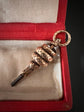 VICTORIAN COLIED SNAKE WATCH KEY PENDANT