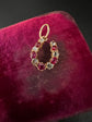 VICTORIAN DIAMOND & RUBY HORSESHOE PENDANT