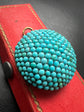 VICTORIAN PAVE TURQUOISE DOME PENDANT