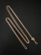 VICTORIAN 15CT GOLD CHAIN WITH TURQUOISE SLIDER