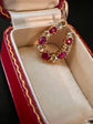 VICTORIAN DIAMOND & RUBY HORSESHOE PENDANT