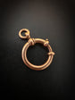 VICTORIAN LARGE 9CT GOLD SPRING BOLT