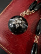 VICTORIAN ONYX NECKLACE WITH DIAMOND STAR PENDANT