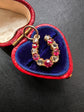 VICTORIAN DIAMOND & RUBY HORSESHOE PENDANT