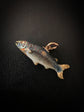 VICTORIAN ENAMEL TROUT PENDANT