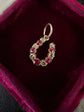 VICTORIAN DIAMOND & RUBY HORSESHOE PENDANT