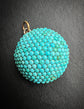 VICTORIAN PAVE TURQUOISE DOME PENDANT