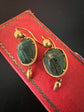 VICTORIAN SCARAB BEETLE EARRINGS