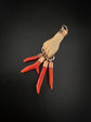 EARLY 19TH CENTURY LAVA & CORAL HAND PENDANT