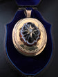 VICTORIAN BANDED AGATE & DIAMOND LOCKET