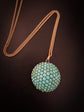 VICTORIAN TURQUOISE BOMBE PENDANT