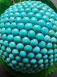 VICTORIAN PAVE TURQUOISE DOME PENDANT