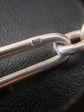 ANTIQUE SILVER PAPERCLIP ALBERT CHAIN WITH CHUNKY ACORN PENDANT