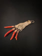 EARLY 19TH CENTURY LAVA & CORAL HAND PENDANT