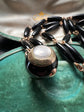 VICTORIAN ONYX NECKLACE WITH DIAMOND STAR PENDANT