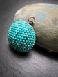 VICTORIAN PAVE TURQUOISE DOME PENDANT