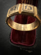 ‘IN MEMORY OF’ 18CT GOLD & ENAMEL BAND RING