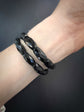 VICTORIAN WHITBY JET SNAKE BRACELET