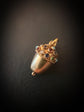 EARLY 20TH CENTURY GOLD MULTI GEM ACORN PENDANT