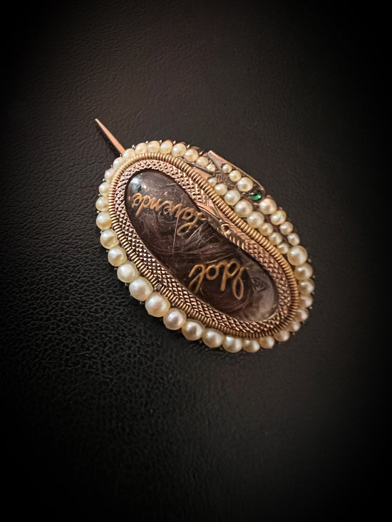 GEORGIAN DOUBLE OUROBOROS SNAKE BROOCH