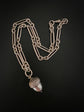 ANTIQUE SILVER PAPERCLIP ALBERT CHAIN WITH CHUNKY ACORN PENDANT