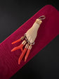 EARLY 19TH CENTURY LAVA & CORAL HAND PENDANT