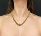 GEORGIAN 18CT GOLD CHUNKY BELCHER CHAIN WITH TURQUOISE CLASP