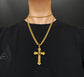 GEORGIAN 15CT GOLD CROSS PENDANT