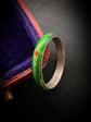 FRENCH GREEN ENAMEL BAND RING