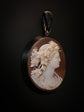 BACCHANTE SHELL CAMEO & JET PENDANT