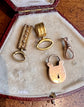 ANTIQUE 9CT GOLD PADLOCK