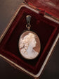 BACCHANTE SHELL CAMEO & JET PENDANT