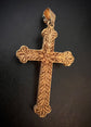 GEORGIAN 15CT GOLD CROSS PENDANT