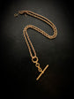 VICTORIAN 18CT GOLD T-BAR & SPRING BOLT