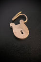 ANTIQUE 9CT GOLD PADLOCK