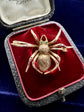 VICTORIAN 9CT GOLD SPIDER BROOCH