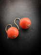 VICTORIAN CORAL EARRINGS