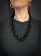 CHUNKY VICTORIAN WHITBY JET CHAIN