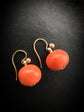 VICTORIAN CORAL EARRINGS