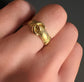 VICTORIAN 18CT GOLD BUCKLE RING