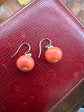 VICTORIAN CORAL EARRINGS