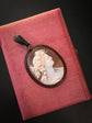 BACCHANTE SHELL CAMEO & JET PENDANT