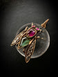 VICTORIAN RUBY, EMERALD & DIAMOND FLY PENDANT