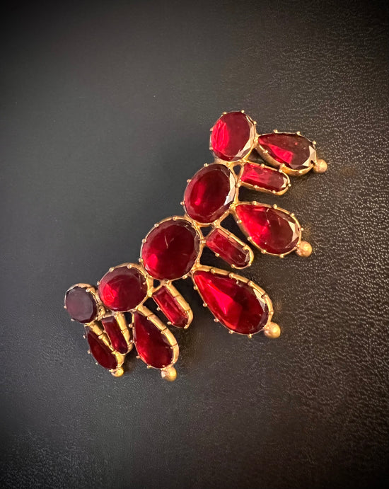 GEORGIAN PASTE BROOCH