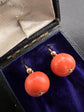 VICTORIAN CORAL EARRINGS