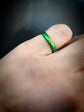 FRENCH GREEN ENAMEL BAND RING